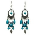 thumbnail image 5 of K-KED Retro Ethnic Style European and American Tibetan Silver Tassel Earrings-K, 5 of 8