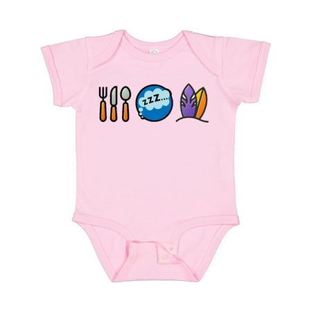 

Inktastic Surfing Eat Sleep Surf Gift Baby Boy or Baby Girl Bodysuit