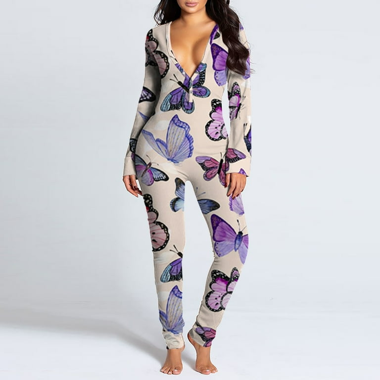 Plus size online drop seat pajamas