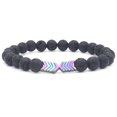 thumbnail image 3 of 8 Pcs Bijoux Pierre Volcanique Bracelet Magnétite Coloré Bracelet Lave, 3 of 5