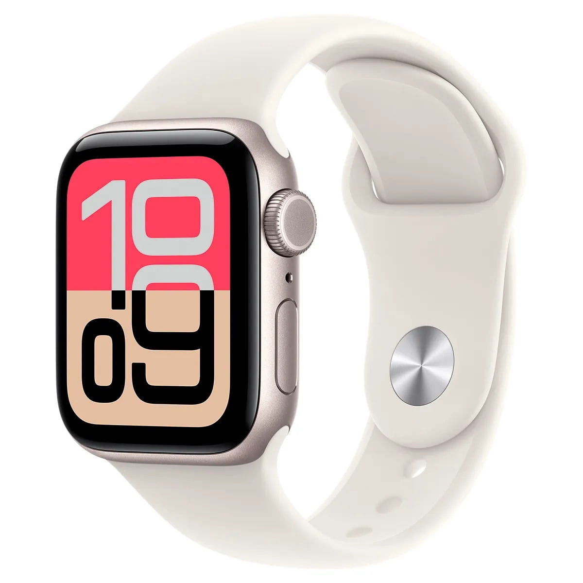 Apple Watch SE 3 (GPS) 40mm Starlight Aluminum Case with Starlight Sport Band - S/M