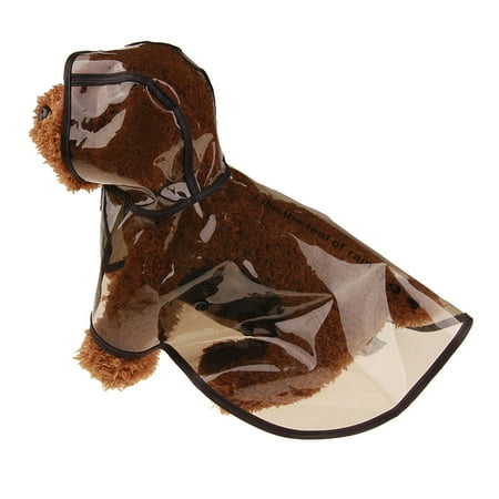 Pet Dog Puppy Rainwear Raincoat Pet Hooded Waterproof Jacket (Best Dog Coat For Boston Terrier)