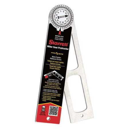 Starrett Miter Protractor, Machined Aluminum Frame, 505A-12 by Starrett
