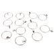 thumbnail image 1 of Gancho Del De 12Pcs Con Los Clips Con Ancla Portable Rod s Gancho Soledad Gancho de anillo de cortina con clips, 1 of 10