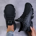 thumbnail image 4 of YOUYEDIAN Orthopedic Shoes for Women Arch Support Golf Shoes Wide Slip on Non Slip House Shoes Knitted Mesh Stretch Soft 2026 New Foam Shoes (Black), 4 of 7