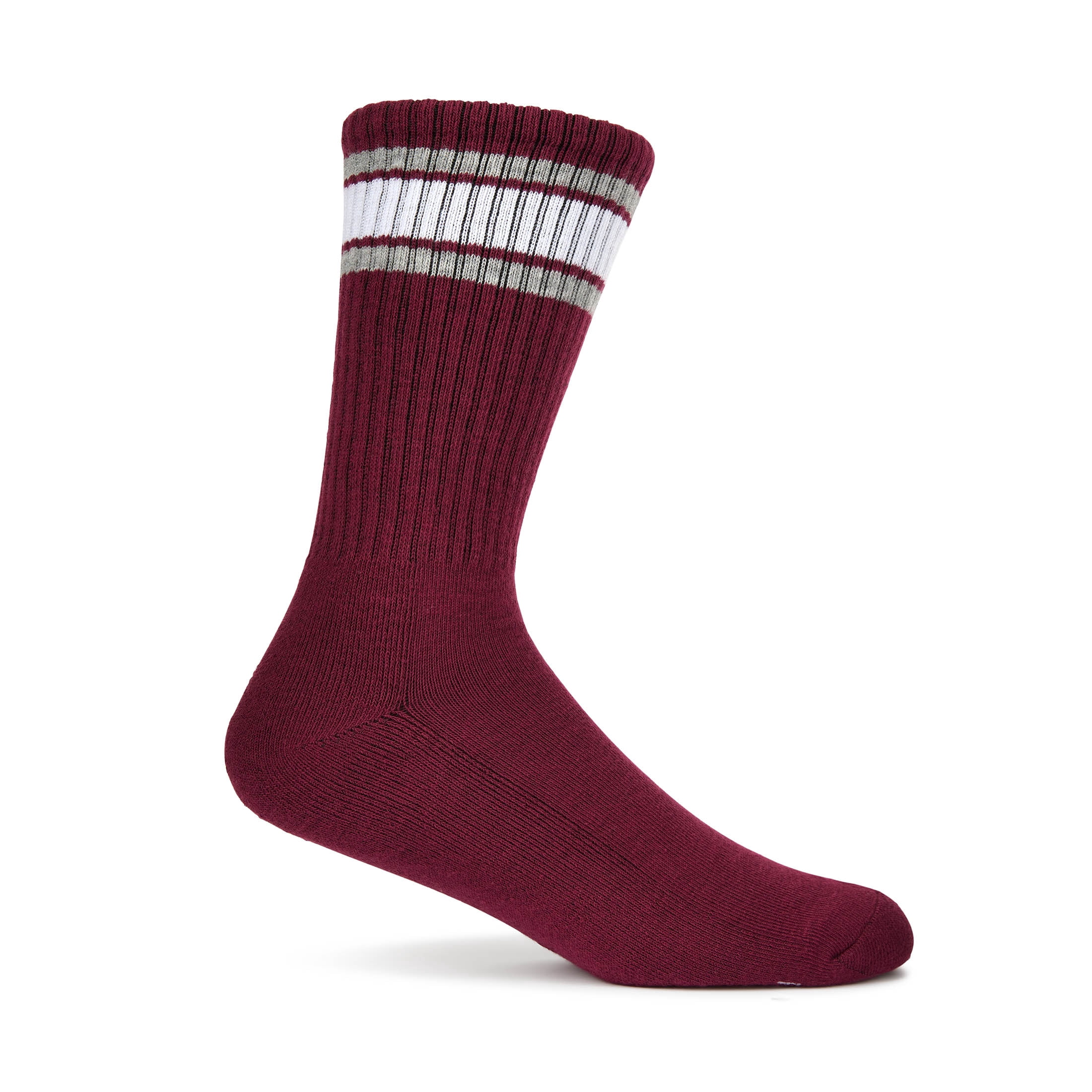 Fruit of the Loom Mens Gameday Crew Socks, 3-Pack, Sock Sizes 6-12
