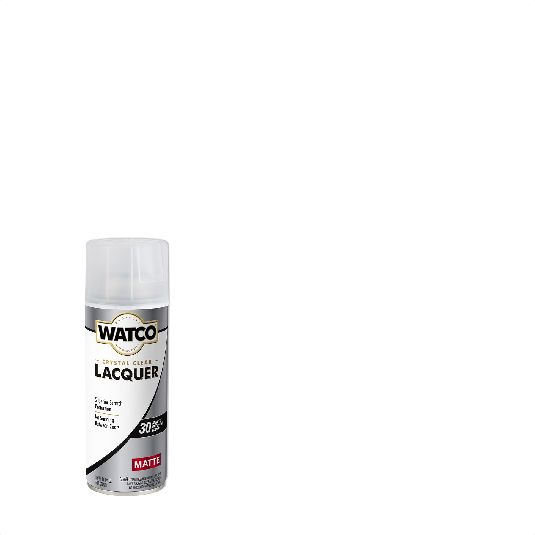 Rust-Oleum Clear, Watco Lacquer Matte Spray, 11.25 oz