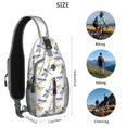 thumbnail image 2 of Outer Space Inspired Sling Backpack with Starry Night Pattern – Multipurpose Crossbody Bag with Reversible Strap, Ergonomic Fit, Large Compartments, Smooth Zippers, Ideal for Hiking and Travel, 2 of 2
