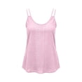 thumbnail image 5 of qolati Eyelet Tank Tops for Women Casual Sleeveless Scoop Neck Camisole Shirts Soft Loungewear Lightweight Pajamas Top Pink L, 5 of 6