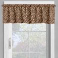 thumbnail image 4 of Ambesonne Leopard Print Valance & Curtain, Orange Exotic African, 55"x36", Orange and Black, 4 of 7
