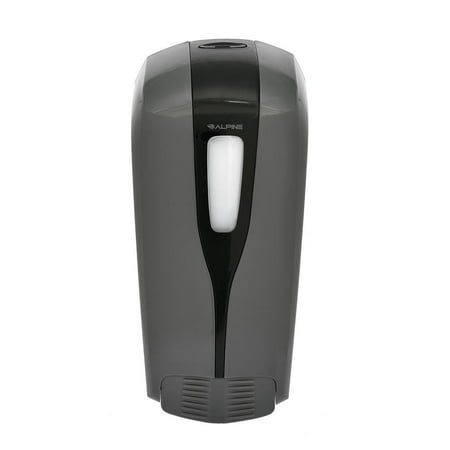 Alpine Aspen Manual Liquid Kitchen Soap Refillable Commercial Dispenser Plastic Hand Soap Dispenser 475 ml Gray