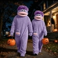 thumbnail image 6 of Funny Big Mouth Monster Onesie Pajamas – Oversized Plush Fleece Hooded One Piece for Sleep & Halloween, Christmas Party , 12 Colors, S to XXL, 6 of 6
