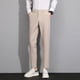 thumbnail image 2 of Pantalones de trabajo drapeados para hombre, pantalones de traje de oficina rectos y fluidos para hombre, ropa vintage, ropa de estilo coreano, moda de verano 2024 fina, 2 of 5