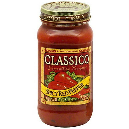 Classico Spicy Red Pepper Pasta Sauce, 24 oz (Pack of 12)