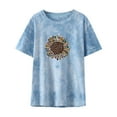 thumbnail image 2 of Lilgiuy Women's Loose Tops Fashion Printed Blouse Round Neck Short Sleeve T-shirt, 2 of 4