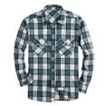 thumbnail image 2 of Dpytoraw Men's Casual Plaid Work Long Sleeve Shirt Lightweight Breathable Button Up Top For Everyday Wear And Outdoor Activities Men’s Wrinkle-Free Shirts, 2 of 4