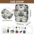 thumbnail image 3 of Haosy Accordion File Organizer Zipper Binder 500 Sheet 6-Tab Expanding File Folder Multi-Pocket 1.2 Inch 3 Ring Cute Panda with Lotus Flower, 3 of 7