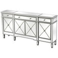 thumbnail image 3 of 72 inch mirrored credenza in silver, 3 of 10