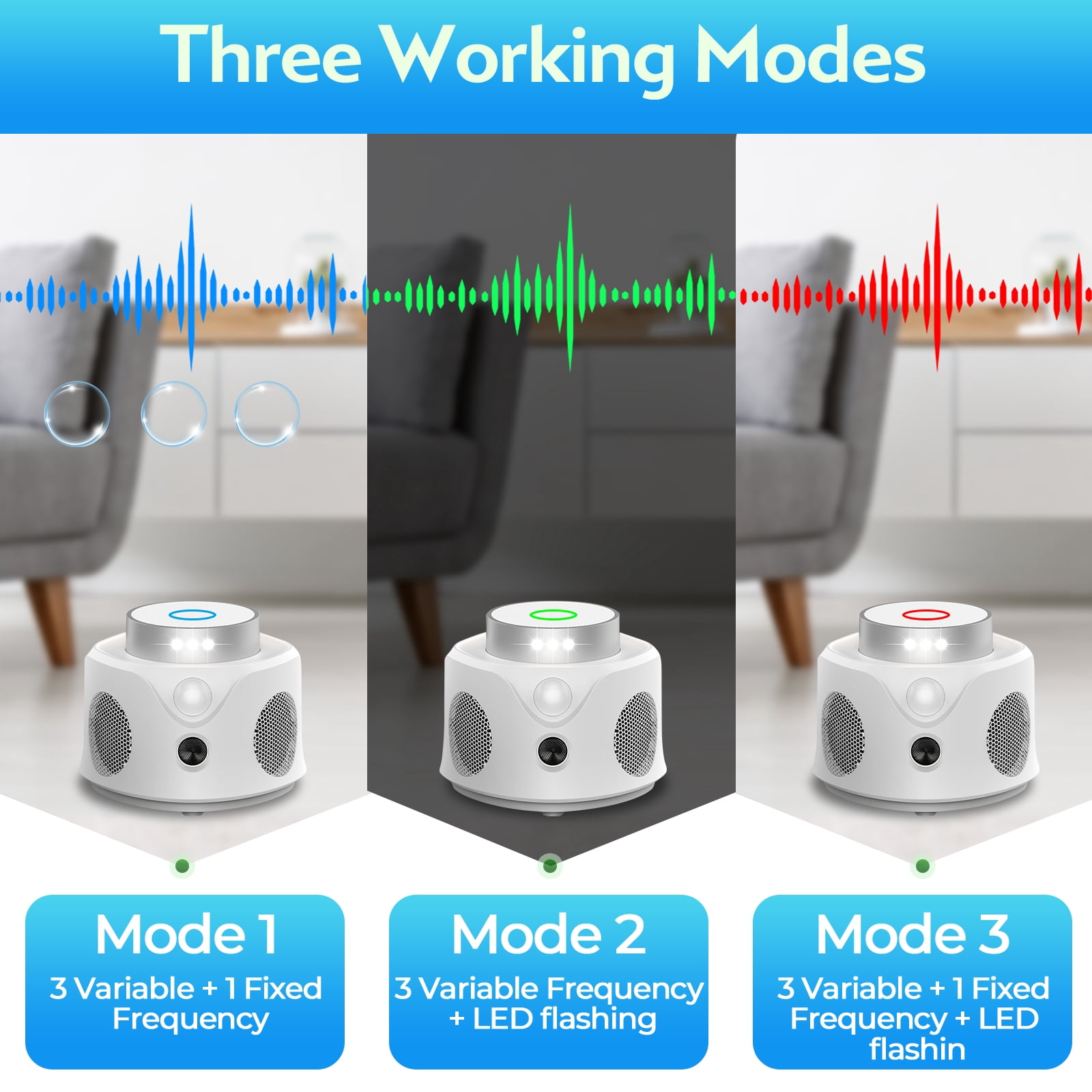 Mouse Repellent Ultrasonic Plug in, 2026 Upgraded Mice Repellent Indoor Ultrasonic Pest Repeller, 360° Ultrasonic Rodent Repellent with PIR Sensor & LED Strobe Light for Indoor