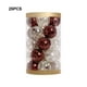 thumbnail image 3 of Yuarrent Ambiente festivo con bolas de adornos para árboles de Navidad brillantes Adornos de bolas de Navidad brillantes Kits de decoración para fiestas Café Oro, 3 of 6