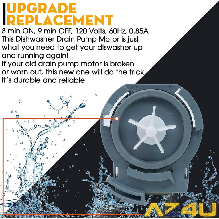 Dishwasher Drain Pump Compatible With Whirlpool W10348269 