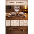 thumbnail image 5 of 2 Pack Frameless Reading Glasses Unisex Metal Square Readers Lightweight for Work Screen Use, 5 of 8