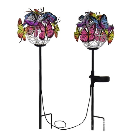 Solar Butterfly Light for Outdoor Solar Lawn Lamp IP65 Waterproof Solar ...