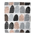 thumbnail image 1 of JSDART Flannel Throw Blanket Dot Black Brush Ink Abstract Creative White Circle Drawing Soft for Bed Sofa and Couch 58x80 Inches, 1 of 1