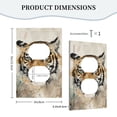 thumbnail image 5 of ZICANCN Outlet Covers Wall Plate, Tiger Feline Light Switch Cover Decorative, Duplex Toggle Combo 1-Gang, 5 of 9