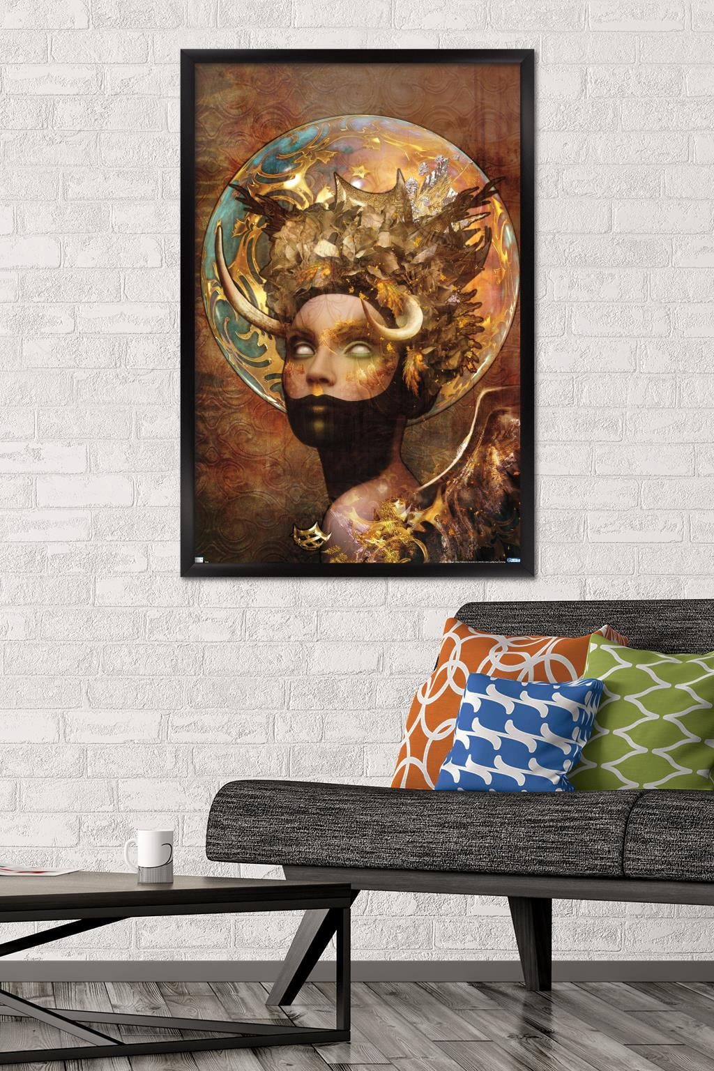 Jena DellaGrottaglia: Cosmic Zodiac - Taurus Wall Poster, 22.375" x 34" Framed