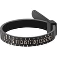 thumbnail image 1 of HUGFEGWE Ring Measuring Strap | Ring Sizer Gauge Set | Ring Sizer Measurement, Strap and Soft Ruler, Jewelry Sizing Tool Tape Finger Size Measurement Circle for Finger Circumference Measurement, 1 of 8