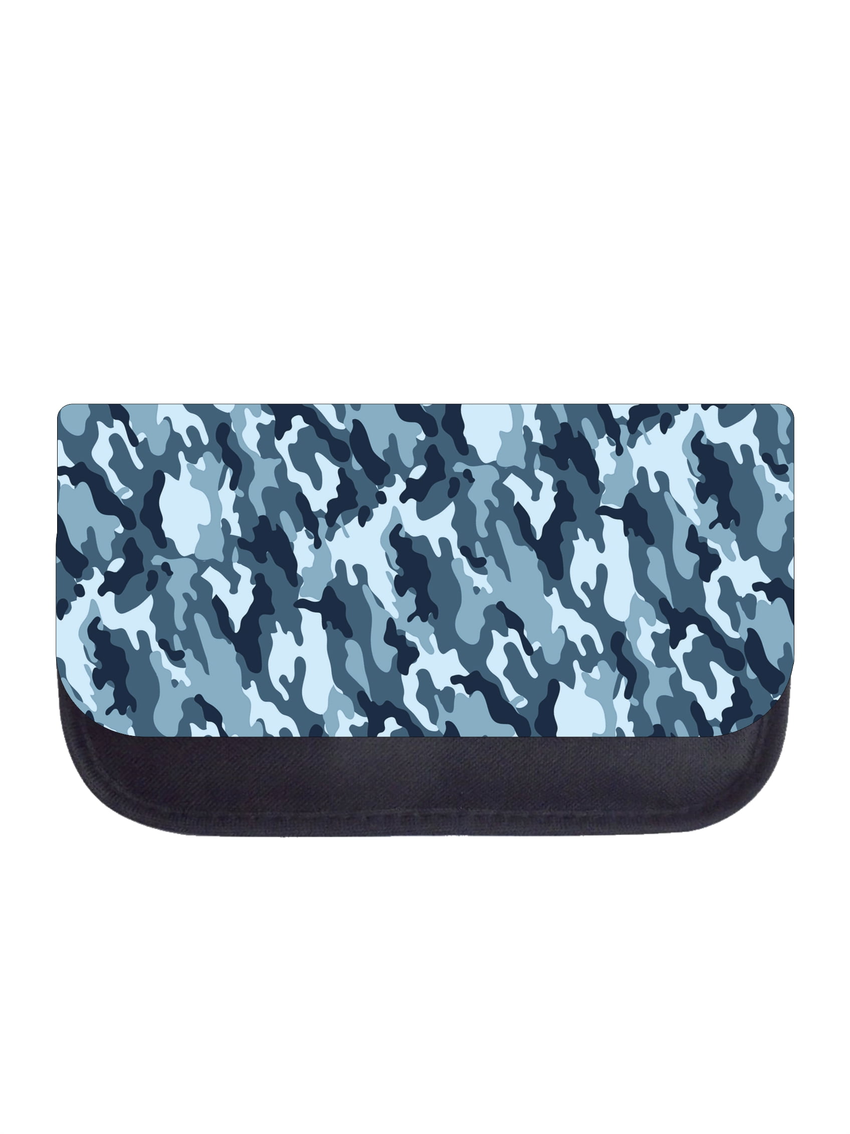 blue camo pencil case