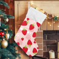 thumbnail image 5 of Coolnut Strawberry Christmas Stocking Personalized Large Candy Stocking, Xmas Stockings Decoration Hanging Gift for Family Holiday Party Ornaments Decor Fireplace, 5 of 7