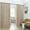 Taupe, variant on Warm Home Designs 2 of 108" (Width) X 108" (Length) Wall to Wall Ivory Embossed Room Divider Curtains with 2 Tie-Backs. EV WALL 108 IVORY