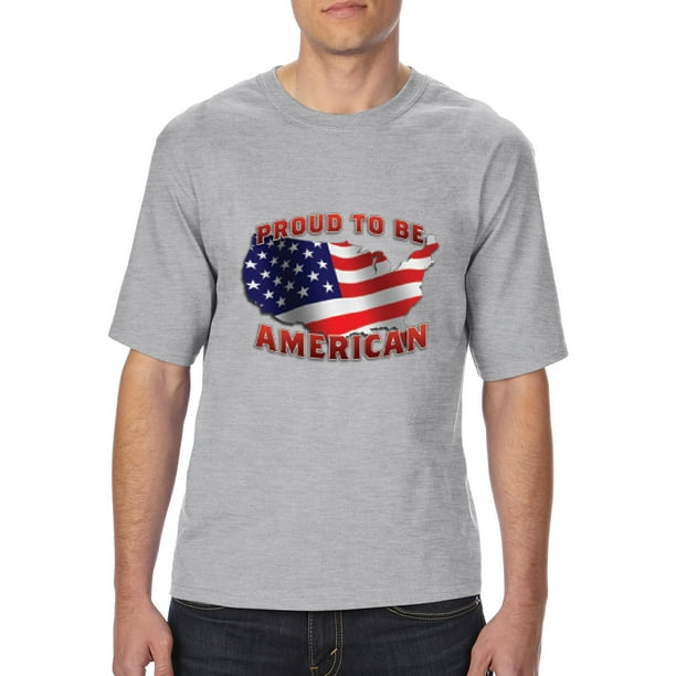 Artix - Mens and Big Mens American Proud To Be US Flag T-Shirt, up to ...