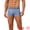 Blue, variant on DARING DIVA Men's Striped Stretch Waistband Mid-Waisted Boxer Underwear 30 Dark Blue