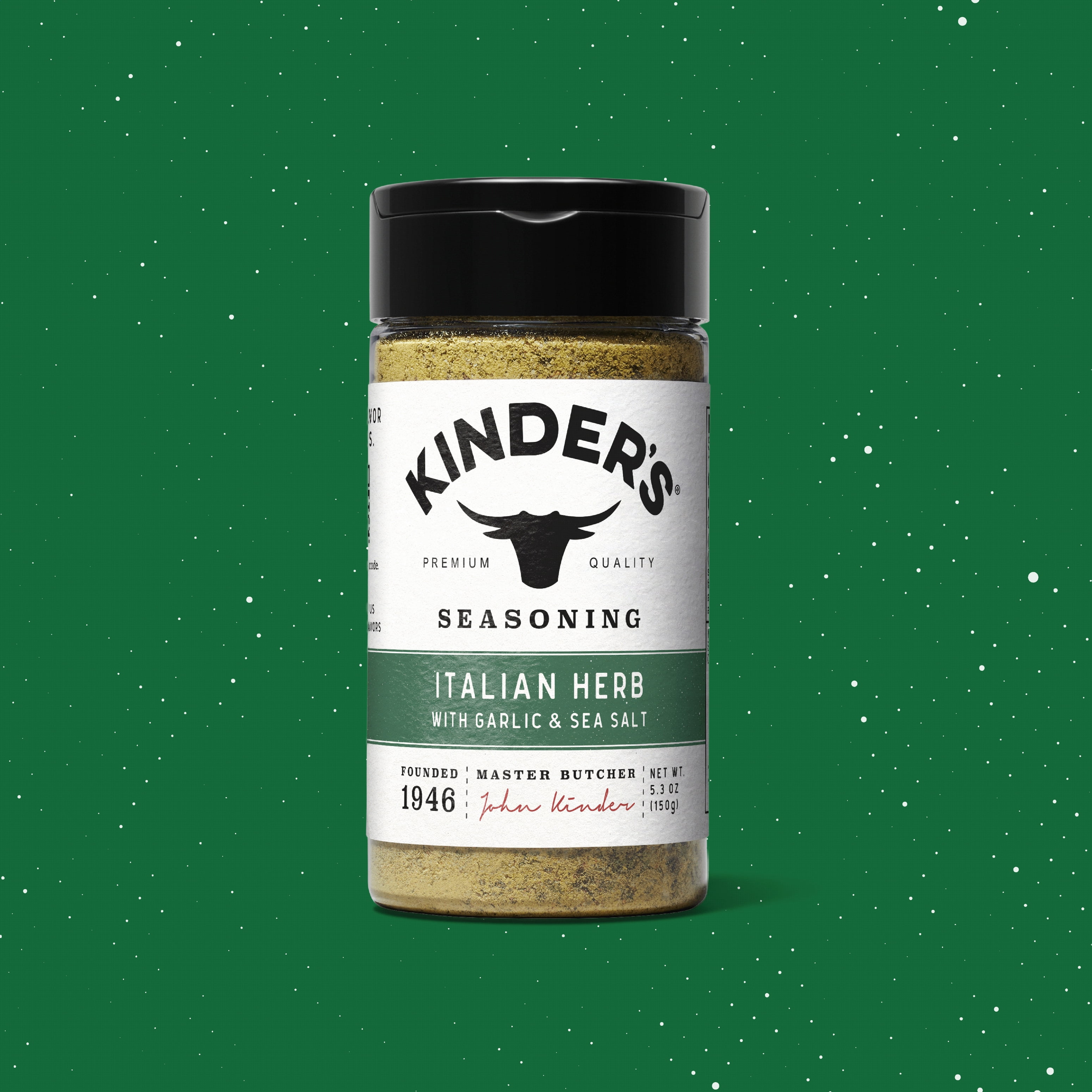 (3 pack) Kinder's Italian Herb Seasoning Blend with Sea Salt and Garlic, 5.3 oz