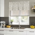 thumbnail image 4 of 2 Pack Yellow Paisley Valances for Windows Bedroom Living Room Window Treatments, Ethnic Vintage Floral Botanical Abstract Rod Pocket Valance Drapes Short Kitchen Curtains Over Sink 42"x18", 4 of 8