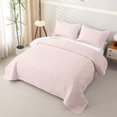 thumbnail image 3 of Manfei Dreamy Stars Twin Quilt Set,Girls Friendly Style Twin Coverlet Set,Blush Pink,Pink Reversible,2 Pieces,1 Bedspread and 1 Pillowcase, 3 of 7