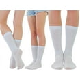 thumbnail image 6 of ToBeInStyle Pack of 3 of Colorful Unisex Fashion Slouch Socks - White, 6 of 7
