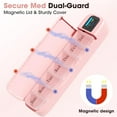 thumbnail image 4 of Smart Pill Organizer with Alarm, Bluetooth Daily Once a Day Pill Box 7 Day with APP, Weekly Travel Pill Case, Portable Pill Reminder for Medicines, Supplements and Vitamins(Pink), 4 of 7