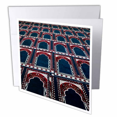 3dRose Pattern of prayer rugs, Islamic mosque, Cairo, Egypt-AF14 AJE0030 - Adam Jones, Greeting Cards, 6 x 6 inches, set of 6