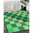 thumbnail image 3 of Ahgly Company Machine Washable Indoor Rectangle Transitional Green Area Rugs, 8' x 10', 3 of 7