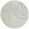 thumbnail image 2 of Addison Rugs Chantille Indoor/Outdoor Transitional Swirls Ivory Washable Round Rug, 8' x 8', 2 of 6
