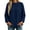 Dark Blue#, variant on Iroehba Fleece Womens Tops Solid Reversible Long Sleeve Mock Neck Sweatshirt, with Regular Cut and Drop Shoulder, Dressy Casual and Stylish