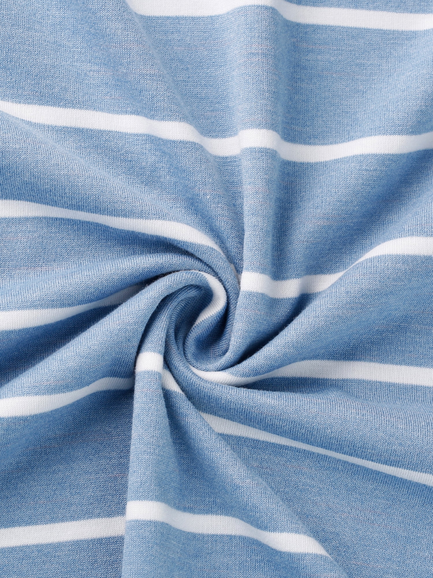 DARING DIVA Women's Rayon Button 3/4 Sleeve Striped Nightdress XS Blue