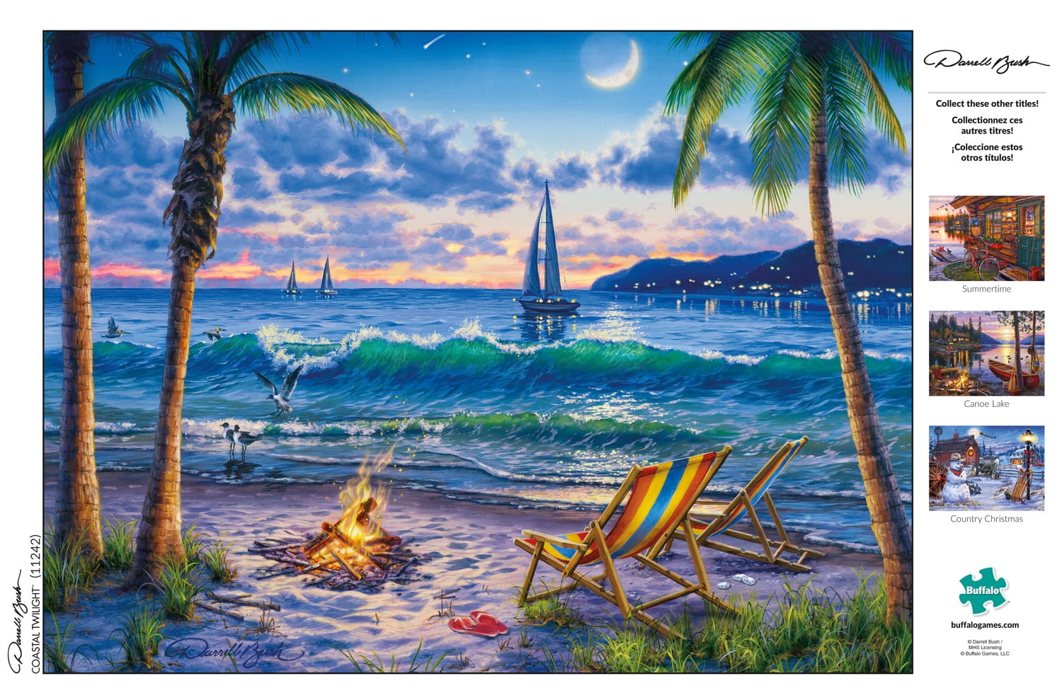 Buffalo Games 1000-Piece Darrell Bush Collection Coastal Twilight Jigsaw Puzzle