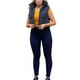 thumbnail image 2 of Sunloudy - Chaleco corto cálido de invierno para mujer, sin mangas, cuello alto, chaleco acolchado ligero de doble cara Sunloudy moda, 2 of 4