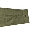 thumbnail image 4 of SWSMCLT Men's Long Sleeve Shirt Fitted Top Soft Spring Fall Cotton Blouse Linen Henley Button Crew Neck Light Army Green Large, 4 of 4