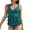 Green, variant on Ohufall One Piece Swimsuits for Women Solid Color Ruffle Backless Swimsuits Push Up High Waisted Monokini Bathing Suits